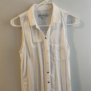 White collared mini dress